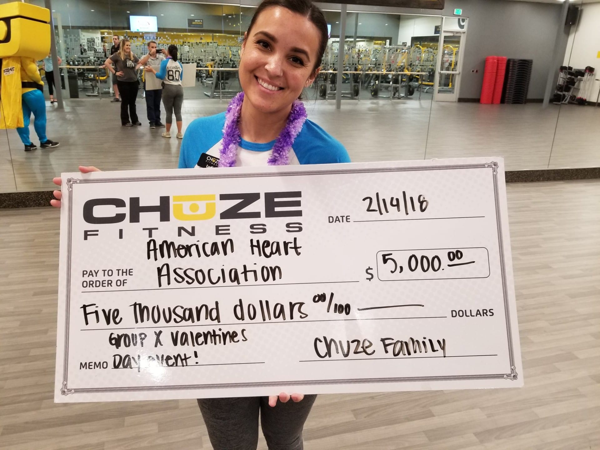 Chuze Fitness Raises $5,000 for Heart Health